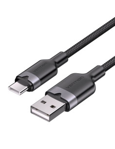 Vention Cable USB-C 2.0 a USB-A 3A 60W - 1m - Trenzado - Color Negro