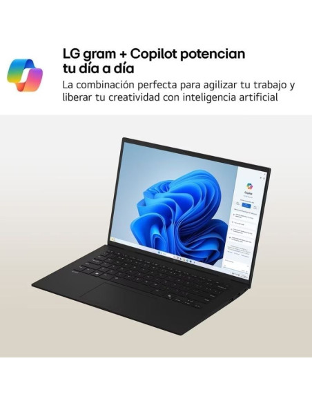 Portátil LG Gram 14Z90T-G.AD88B Intel Core Ultra 7-255H/ 32GB/ 1TB SSD/ 14"/ Win11