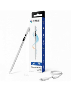 Lápiz Electrónico Subblim NoteFlow Pen para iPad/ Blanco