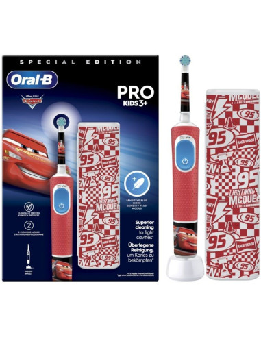 Cepillo Dental Oral-B Pro Kids 3 Spiderman/ Incluye 1 Recambio y Estuche