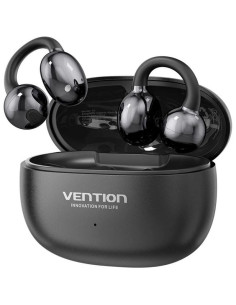 Auriculares Bluetooth Vention Echo Clip A11 Pro con estuche de carga/ Autonomía 6h/ Negro