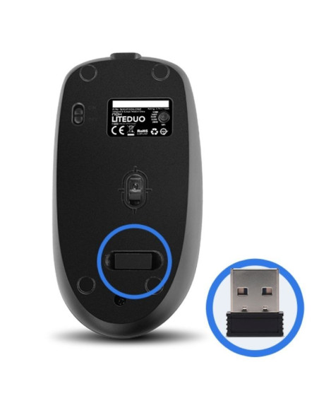 Teclado y Ratón Inalámbricos Nox Lite Duo