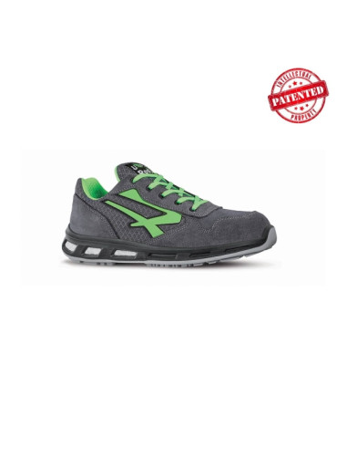 Upower Point S ESD Calzado de Seguridad Bajos - Talla 42 - Parte Superior de Nailon Ultraflexible y Gamuza Suave, Puntera de Alu