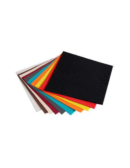 Servilleta pronappe celulosa micro grofada 20x20 cm 2 capas color negro paquete de 50 unidades