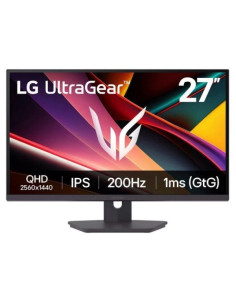 LG UltraGear Monitor 27" IPS QHD 200Hz HDR400 FreeSync Premium - Respuesta 1ms - Ajustable en Altura, Inclinable y Giratorio -