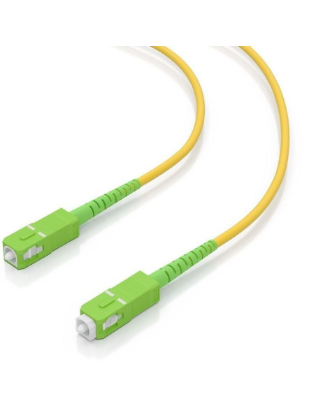Cable de Fibra Óptica G657A2 3.0 9/125 SMF Aisens A152-0982/ LSZH/ 5m/ Amarillo