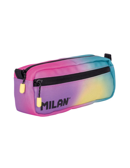 Estuche portatodo milan cuadrado 2 cremalleras sunset 210x85x61 mm