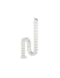 Organizador de cables fellowes extensible para escritorio longitud 1,3 m color blanco