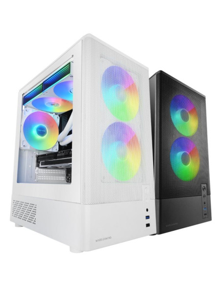 Caja Gaming Minitorre Mars Gaming MC-ONYX/ Blanca
