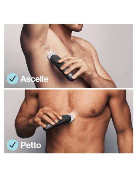 Cortapelos Braun BodyGroomer 3/ con Batería/ 3 Accesorios