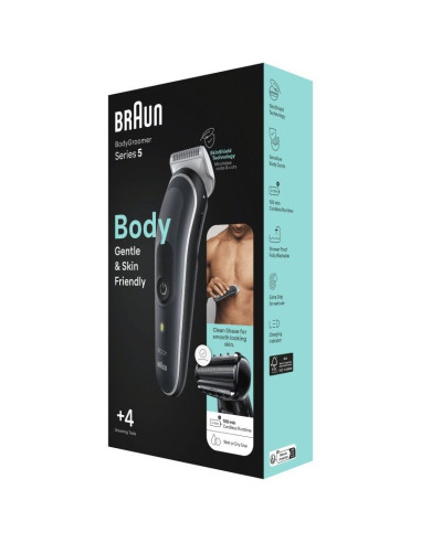 Cortapelos Braun BodyGroomer Series 5 BG5360/ con Batería/ 4 Accesorios