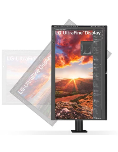 Monitor Profesional LG UltraFine Display 32UN880K-B 31.5"/ 4K/ Multimedia/ Regulable en altura/ Negro