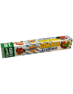 Papel aluminio grandi rollo 30 cm x 16 m