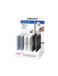 Portagomas tombow mono stick expositor sobremesa de 24 unidades surtidas