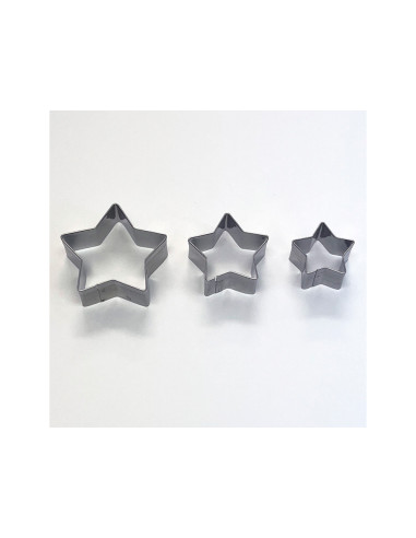 Cortador metalico sio-2 estrella set de 3 piezas