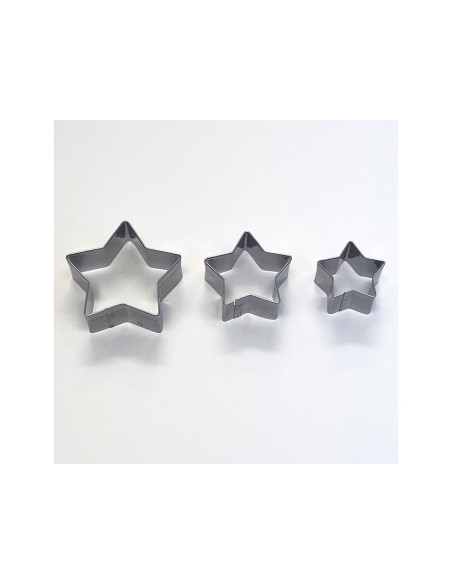 Cortador metalico sio-2 estrella set de 3 piezas