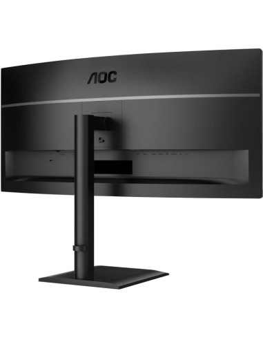 Monitor Profesional Ultraparonámico Curvo AOC CU34E4CV 34"/ WQHD/ Multimedia/ Regulable en altura/ Negro