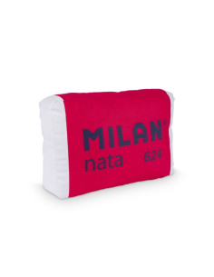 Milan Cojin con Forma de Goma Milan Nata 624 - Terciopelo Mate - 47.5x31.5x11.5cm - Color Rojo