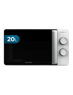 Cecotec Proclean 3010 Flatbed Microondas sin Plato - Potencia de 700W - Capacidad de 20L - Revestimiento Ceramico - Temporizador