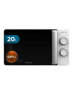 Cecotec Proclean 3110 Flatbed Microondas sin Plato - Potencia de 700W - Capacidad de 20L - Grill de 800W - Revestimiento Ceramic