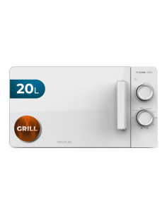 Cecotec Proclean 3120 Flatbed Microondas sin Plato - 700W - Capacidad de 20L - Grill de 800W - Tecnologia 3Dwave Envolvente - Re