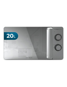 Cecotec Proclean 3060 Flatbed Mirror Microondas sin Plato - 700W - Capacidad de 20L - Revestimiento Ceramico - Temporizador - Es