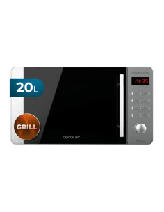 Cecotec ProClean 5110 Inox Microondas con Grill - 700W - Capacidad 20L - Pantalla LED - Acero Inoxidable - Seguro Infantil - Rev