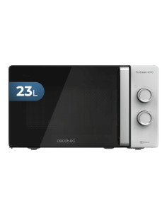 Cecotec ProClean 4010 Microondas - 700W - Capacidad 23L - Temporizador - Controles Manuales - 6 Niveles de Funcionamiento - Reve