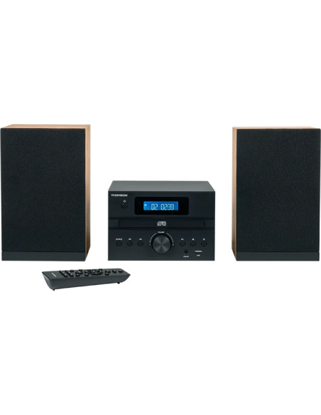 Thomson MIC123BT Micro Cadena 50W Bluetooth - Reproductor de CD, Radio FM - Tecnologia Bass Boost - Mando a Distancia - Color Ne