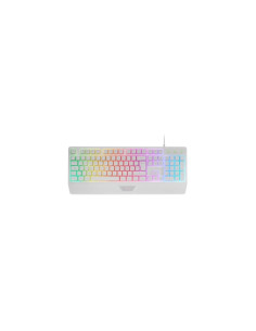Mars Gaming MK124 Teclado Completo Hibrido H-Mech - Almohadilla Integrada - Disposicion QWERTY ES - Iluminacion FRGB - 450x181x3