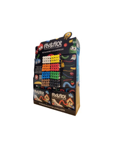 Rotulador tcolors fly&flot efecto 3d volumetrico 25 ml expositor de sobremesa 96 unidades colores surtidos +