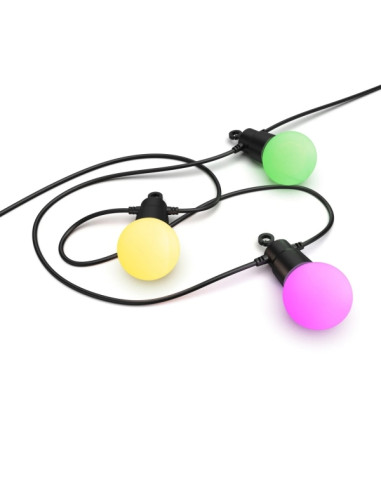 Hama Cadena de Bombillas LED RGB Inteligente para Exterior - Longitud 8m - IP44 - WiFi - Flexible - Cable de Alimentacion de 3m