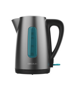 Cecotec Thermosense 210 Steel Hervidor de Agua de 1.7L - Potencia 2200W - Base 360º - Acero Inoxidable - Color Gris Oscuro