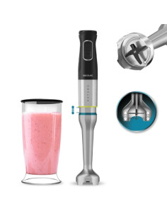 Cecotec Katana 12 Jar B Batidora de Mano - Potencia de 1200W - Cuchillas de Titanio - Funcion Oscilante - 21 Velocidades - Campa