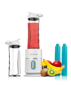 Cecotec Power Titanium 500 EasyGo Batidora de Vaso Portatil - 500W - Ergonomico - Apto para Lavavajillas - Tubos Refrigeradores