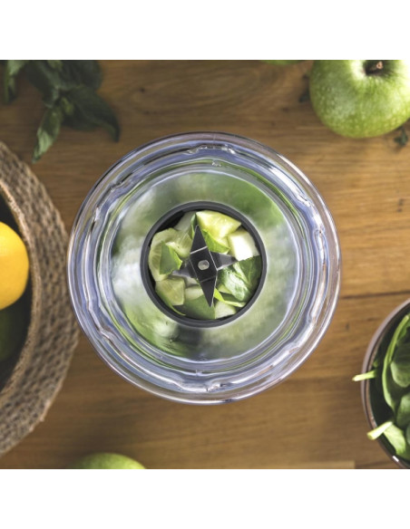 Cecotec Power Titanium Fresh and Go Batidora de Vaso - 650W -  2 Vasos de 600ml - Tubos Refrigeradores Incluidos - 4 Cuchillas R