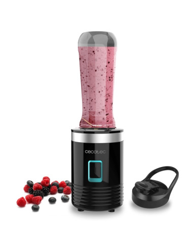 Cecotec Power Titanium 350 Batidora de Vaso Portatil - Potencia 350W - Ergonomico - Apto para Lavavajillas - Cuchillas Recubiert