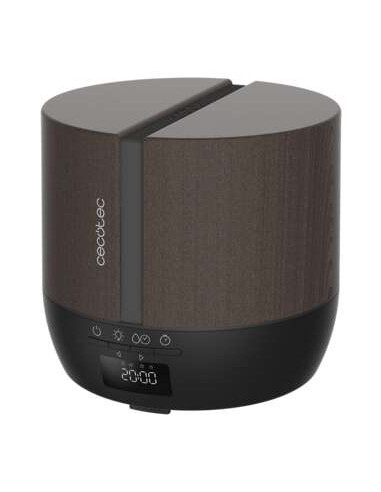 Cecotec PureAroma 550 Connected Black Woody Difusor de Aromas 500ml Bluetooth - Pantalla LED - Altavoz - Temporizador 12h - 3 Mo