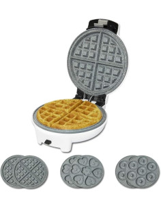 Cecotec Fun Gofrestone 3In1 Gofrera - Potencia de 700W - Placas Intercambiables - Revestimiento Antiadherente - Indicador Lumino