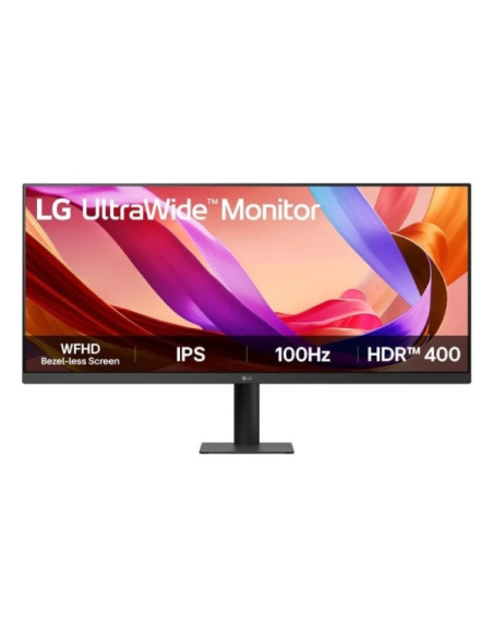 LG Ultrawide Monitor 34" LED WFHD 100Hz HDR400 - 21:9 - HDMI, Displayport - VESA 100x100 - Color Negro