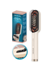 Cecotec HairCare Revitalize Little Cepillo Reparador de Cabello - Desenredante - Luz LED - Aplicador de Serum Integrado - Masaje