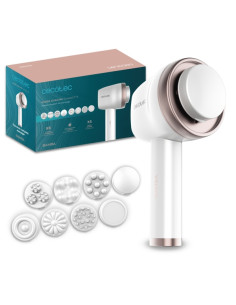 Cecotec Bamba SkinCare Push Up Masajeador Corporal Anticelulitico - 8 Cabezales Intercambiables - Malla Protectora - 5 Modos - A