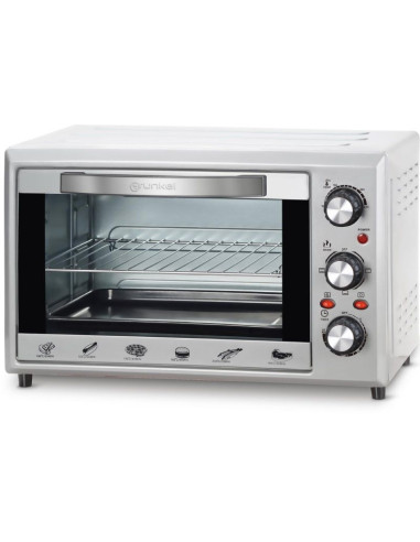 Horno de Sobremesa Grunkel HR-28SILVER/ 1600W/ Capacidad 28L/ Plata