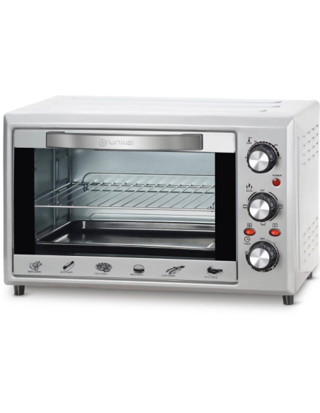 Horno de Sobremesa Grunkel HR-28SILVER/ 1600W/ Capacidad 28L/ Plata