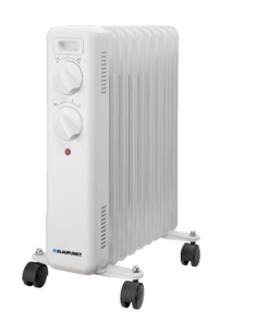 Blaupunkt Radiador de Aceite - Potencia 2000W - Termostato Regulable - Ruedas - Asa de Transporte - Indicador Luminoso - Color B
