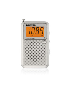 Daewoo Radio AM/FM - Pantalla Digital - Jack 3.5mm - Antena Telescopica - Altavoz Integrado - Color Gris 2
