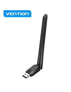 Vention KDUB0 Adaptador USB Wi-Fi AC650 - Dual Band - Antena 6dBi - Conexion Rapida y Estable - Facil Instalacion - Color Negro