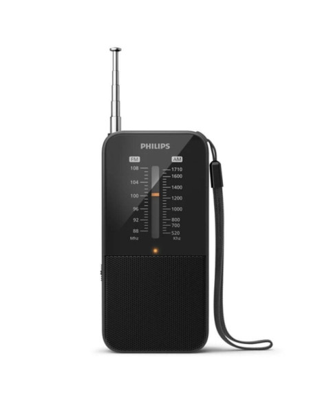 Philips TAR1509 Radio Portatil FM/AM Analógica - Sintonizacion Manual con Antena Telescopica - Indicador LED de Señal - Funciona