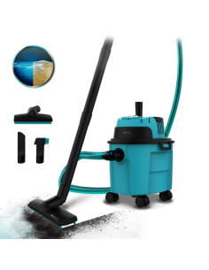 Cecotec Conga Rockstar Wet and Dry Compact Garden Aspirador de Trineo para Solidos y Liquidos - 1000W - Funcion de Soplado - Inc