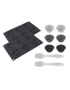 Cecotec Cecofry SweetBake XL Pack de Moldes para Donas y Magdalenas - Compatible con Freidoras de 9 a 11L - Libre de BPA - Super